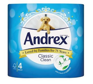 Andrex+Classic+Clean+Toilet+Roll+P24