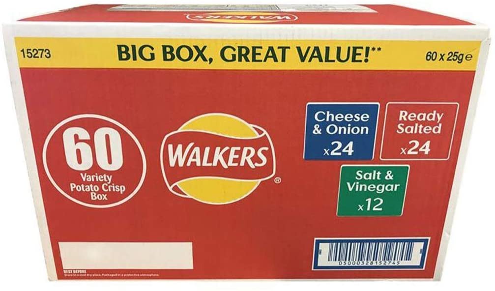 Walkers+Variety+Box+60+bags+x+25g+