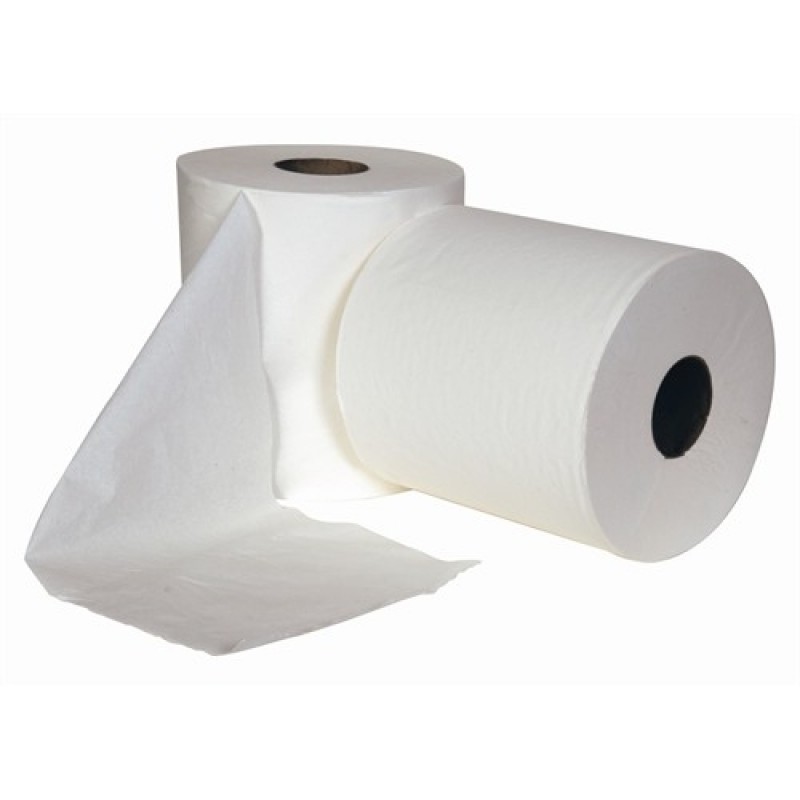 White+Centrefeed+2+ply+17.5gsm+150m+%28Recycled%29+Pk+6