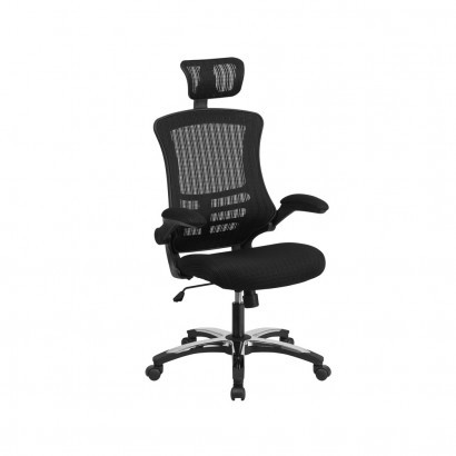 OI+EXEC+OP+MESH+CHAIR+WITH+FOLDING+ARMS+AND+HEADREST