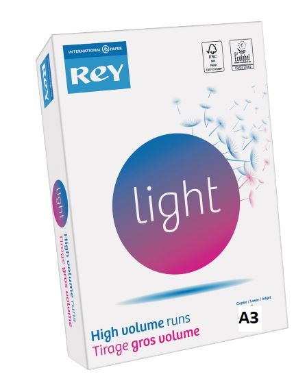 REY+LIGHT+A3+COPY+PAPER+2500+SHEETS+PER+BOX
