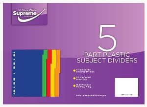 SUBJECT+DIVIDER+PLASTIC+5+PART+%28DV-3158%29