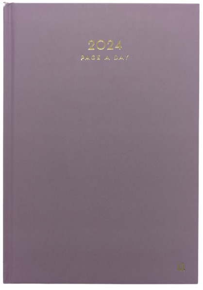 A5+Page+a+Day+Diary+Lilac+Purple+-+2024