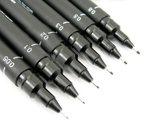 Uni+Pin+200+Drawing+Pen+0.5mm+Black+BX12