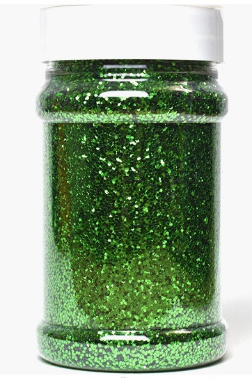 Glitter+PVC+Green+250G+Tub