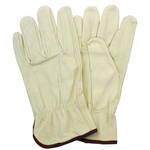 Safety+Zone+GLD2-MD-P0B+Green+Band+Cowhide+Glove%2C+1+pair+