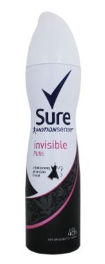 Sure+Invisible+Pure+Anti-Perspirant+Deodorant+For+Women+150ml+Pack+of+6