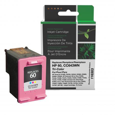 Image for Clover Imaging Remanufactured Tri-Color Ink Cartridge for HP CC643WN (HP 60)