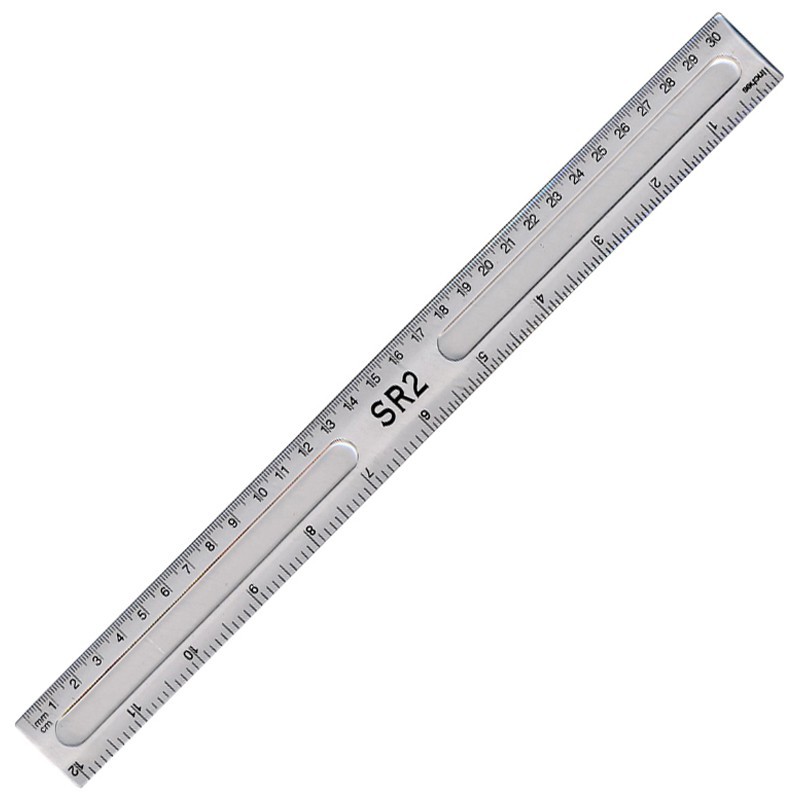 SR2+Plastic+Ruler+Clear+30cm%2F+12Inches