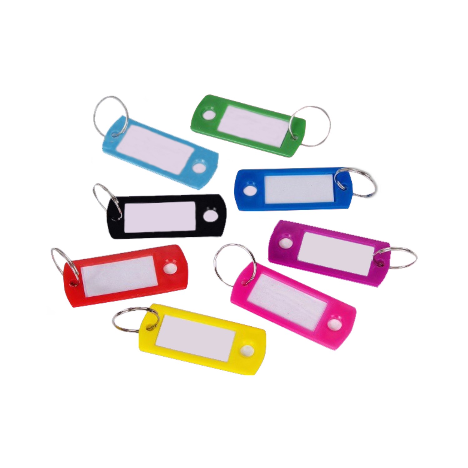 Plastic+Key+Tags+Assorted+Colours