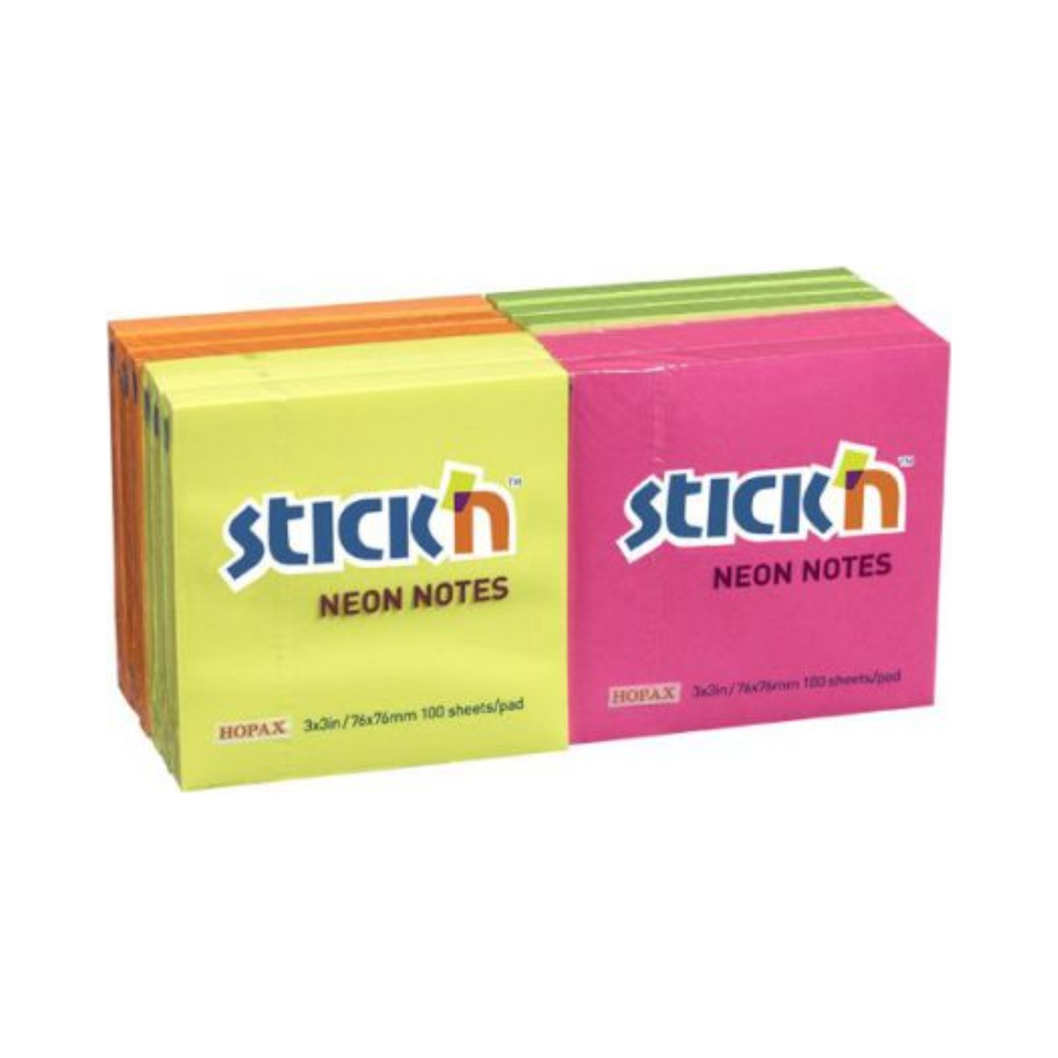 Stick+%27n+Neon+Notes+76+x+76mm+Assorted