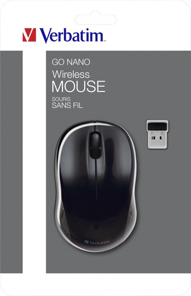 Verbatim+GO+NANO+Wireless+Mouse+Black+49042