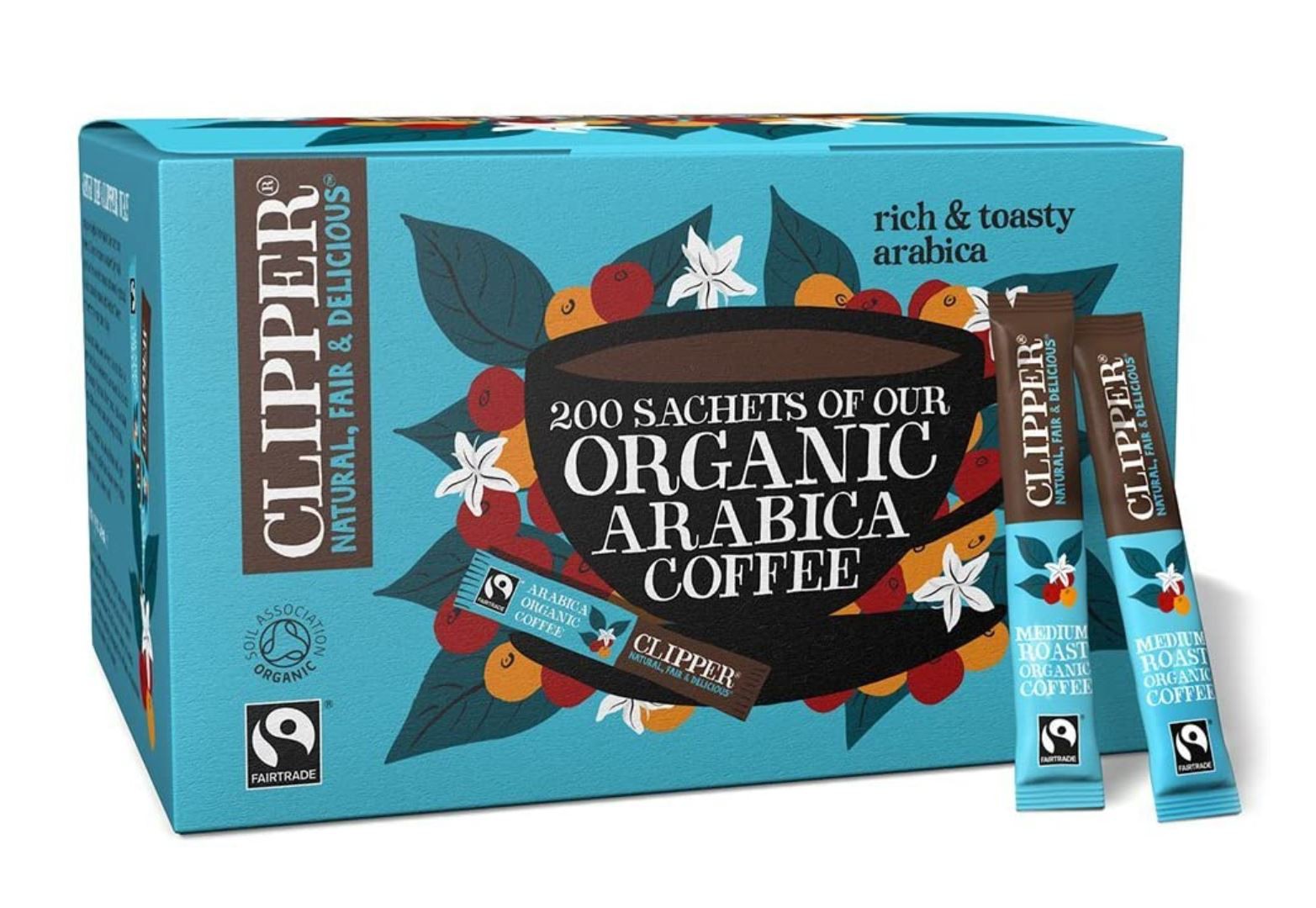 Clipper+Organic+and+FairTrade+Arabica+Coffee+Sachets+%28Pack+of+200%29